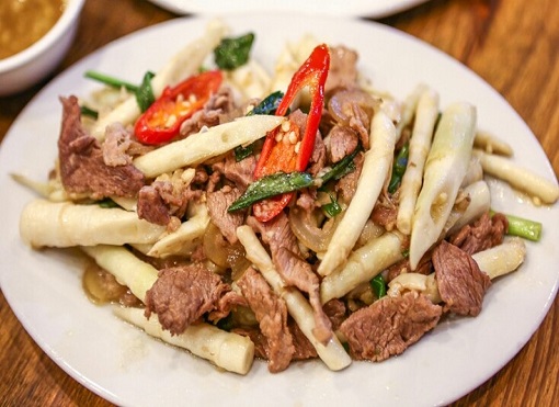 Bắp Bò Xào Măng Trúc Sparta 