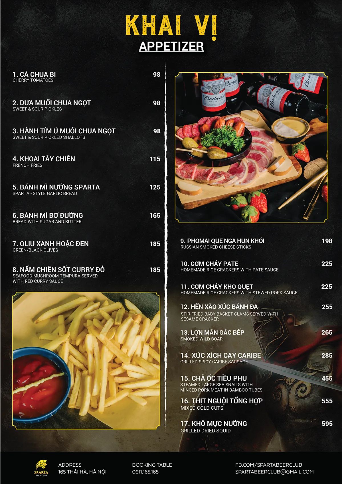 Menu trang 1