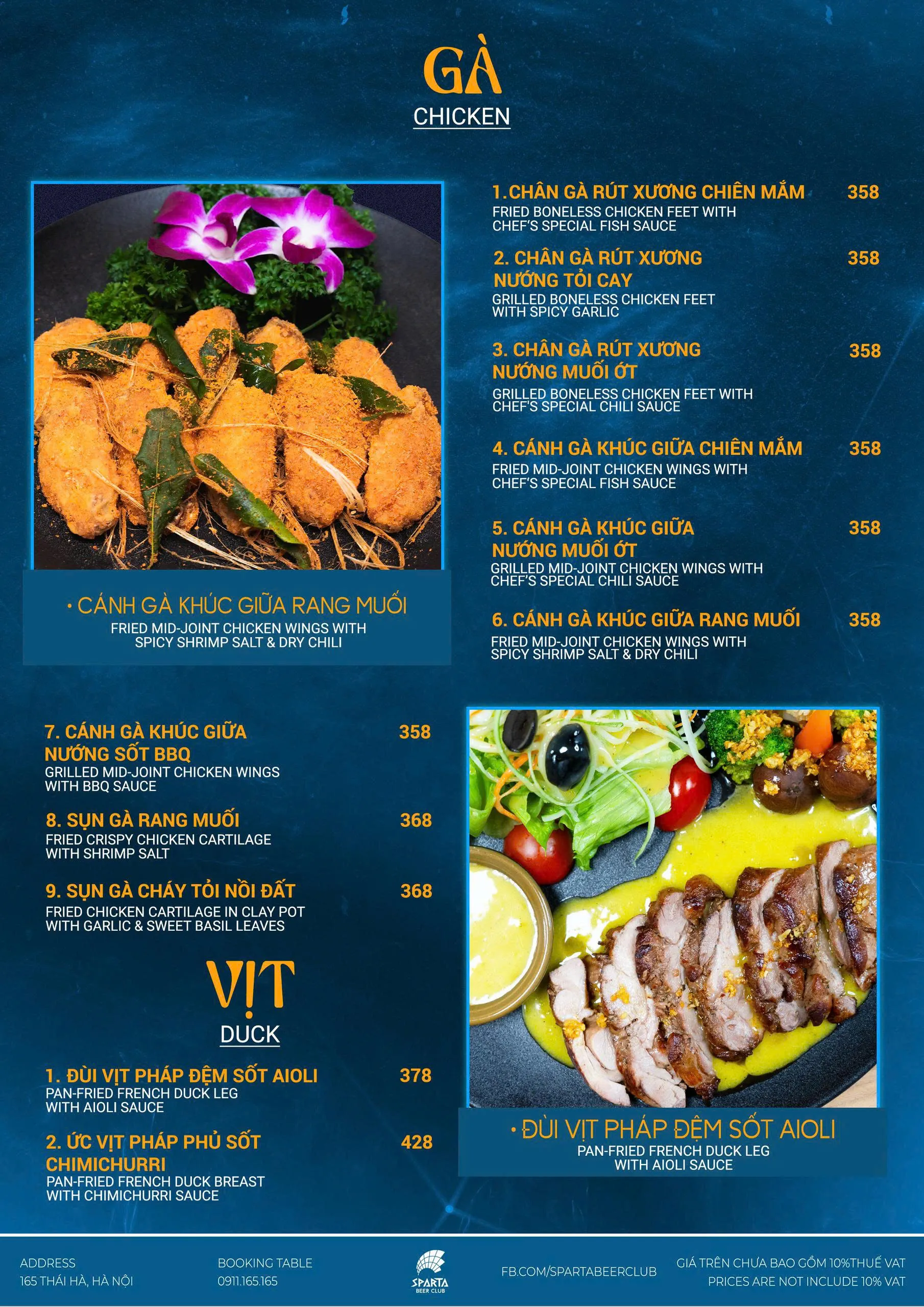 Menu trang 10