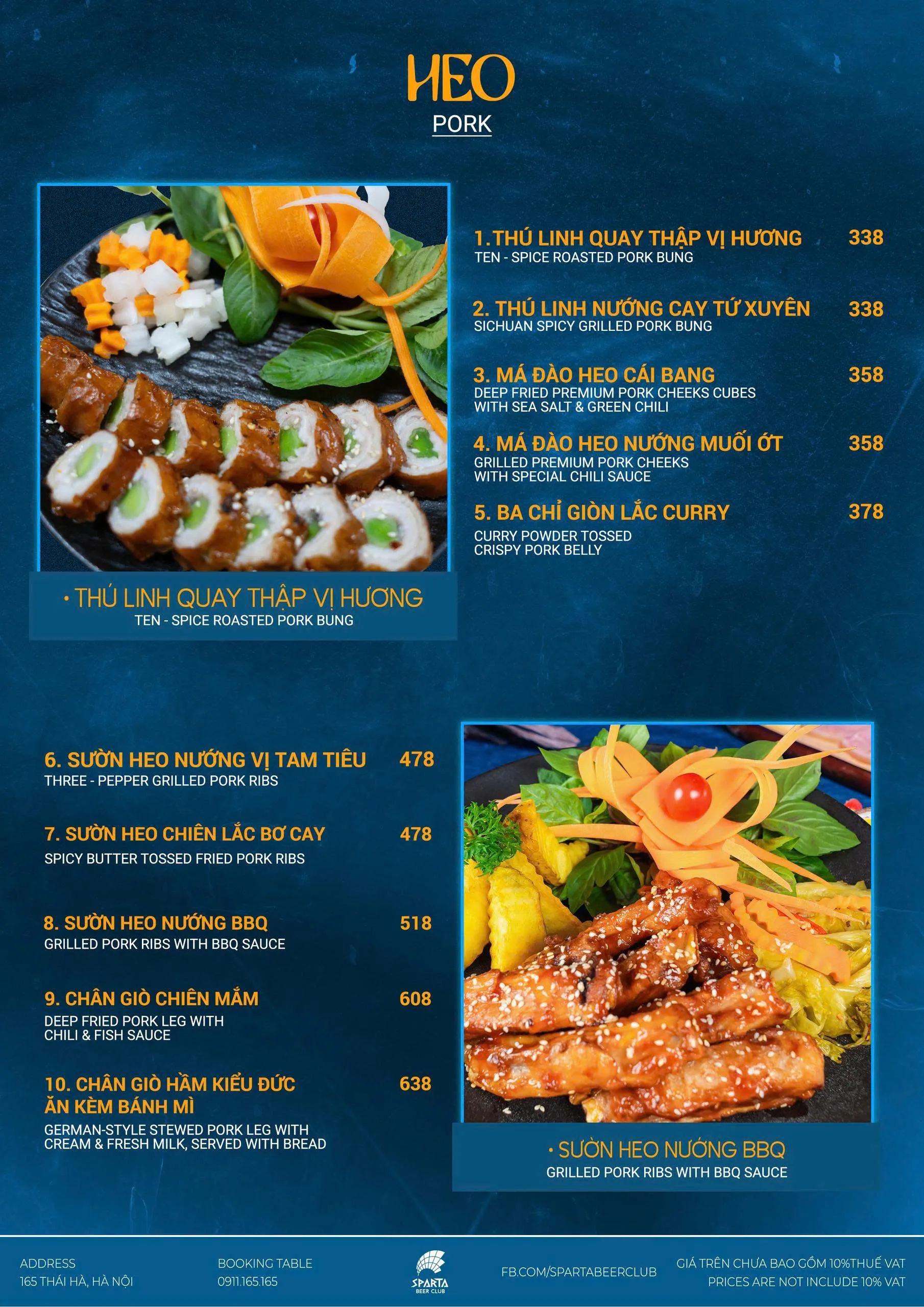 Menu trang 9