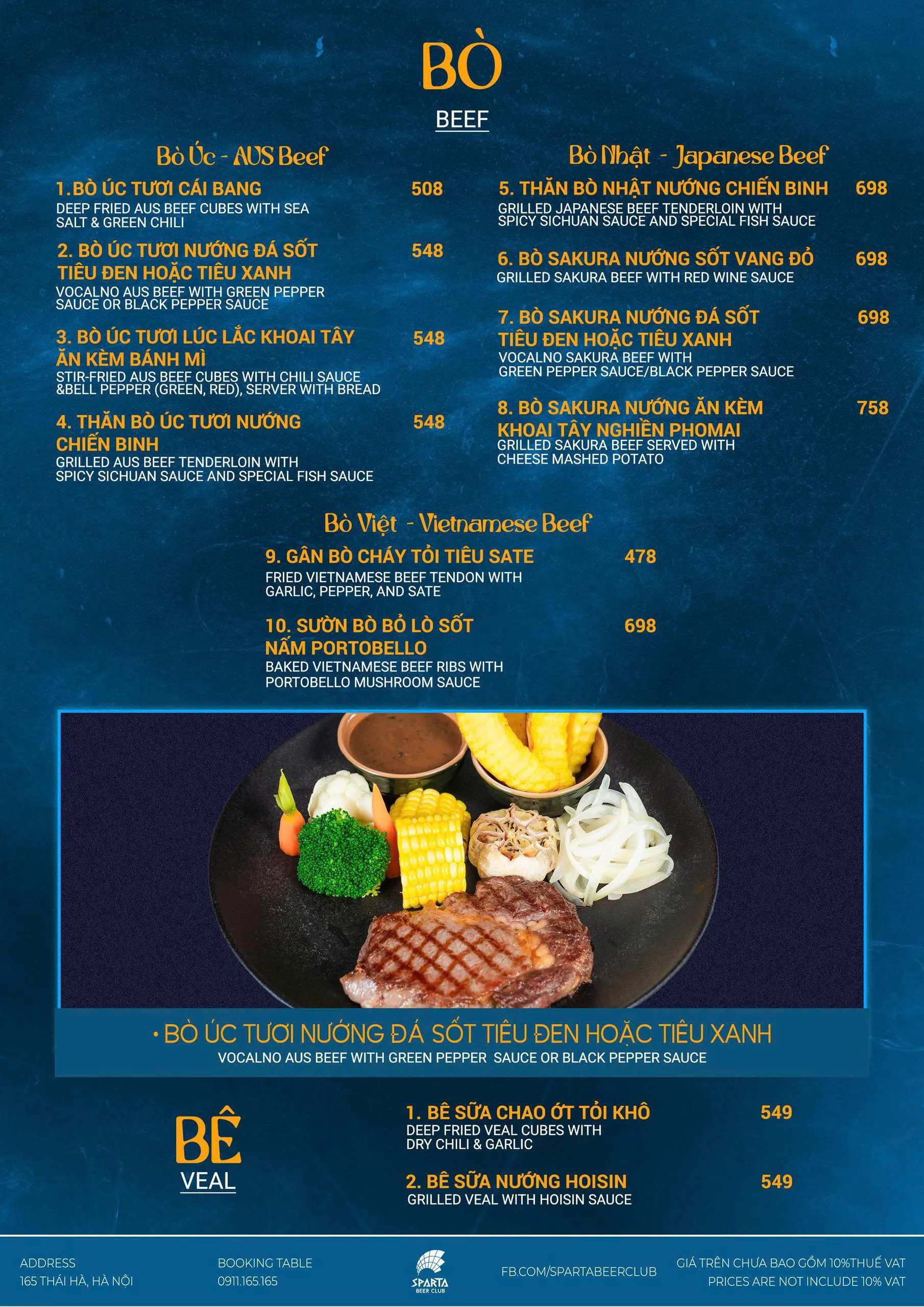 Menu trang 8