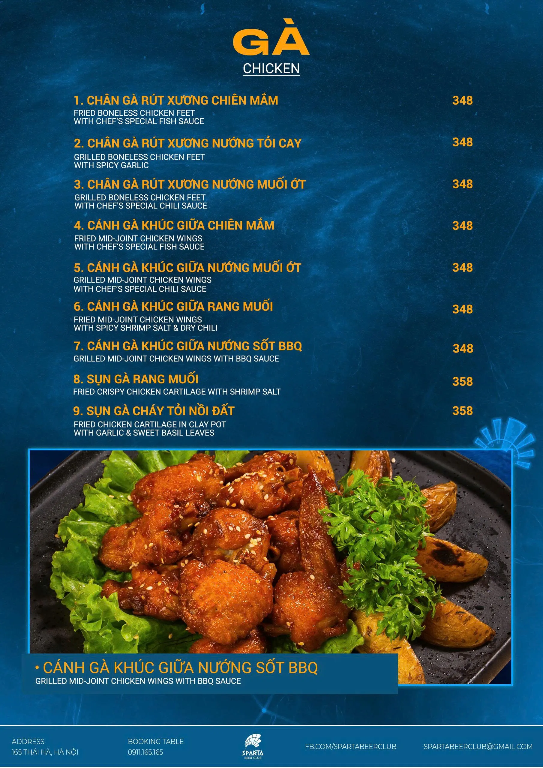 Menu trang 13