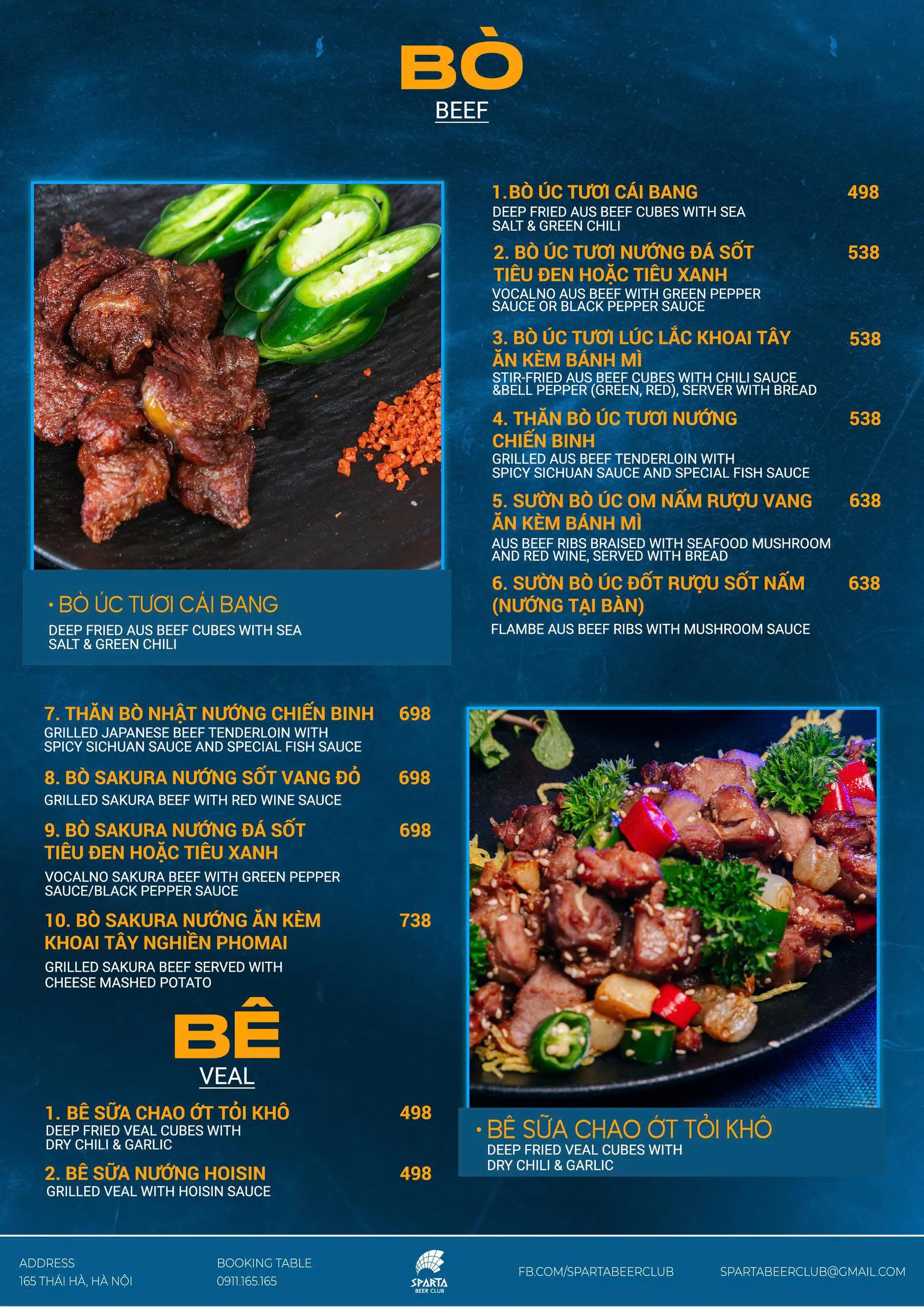 Menu trang 9